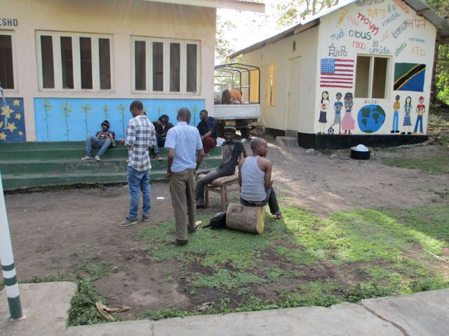 Finally resting after the long day. 